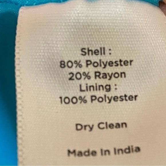 TALBOTS teal and White size 4 pencil skirt vintage - Picture 4 of 9